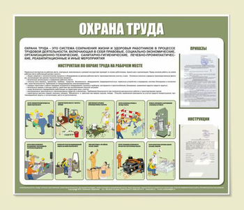 С01 Стенд охрана труда (1200х1000 мм, Пластик ПВХ 3 мм, Прямая печать на пластик) - Стенды - Стенды по охране труда - Магазин охраны труда ИЗО Стиль